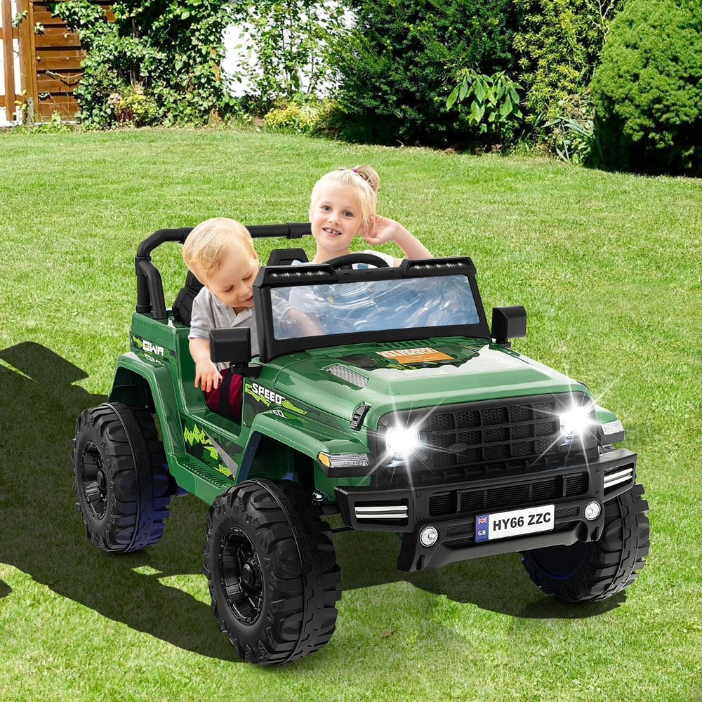 24V Voiture lectrique 2 Places Enfants avec Tlcommande 2,4G Musique LED Dmarrage Lent 2 Vitesses Charge 35kg pour 3-8 Ans+ Rouge/Rose/Vert -