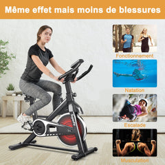 Vlo d檃ppartement silencieux avec roue et guidon en acier -