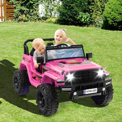24V Voiture lectrique 2 Places Enfants avec Tlcommande 2,4G Musique LED Dmarrage Lent 2 Vitesses Charge 35kg pour 3-8 Ans+ Rouge/Rose/Vert -