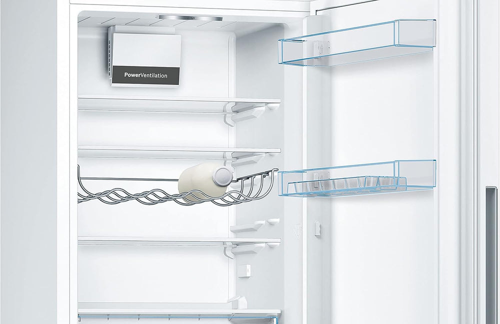 Bosch KGV33VWEAS, Série 4, Réfrigérateur congélateur, Pose libre, 176 x 60 cm, 195 L / 94 L, Blanc