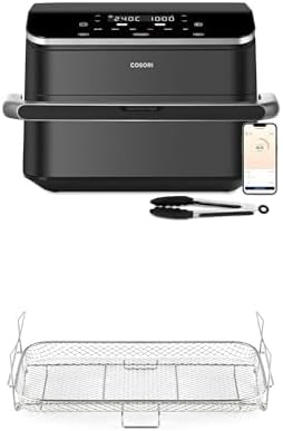COSORI Air Fryer 10L Twinfry,Dual Zone Avec Sparateur Amovible,Capacit Flexible de 10L,Friteuse sans Huile 6-en-1,35鈩240鈩66% d'nergie en Moins,Livre de Recettes et Application