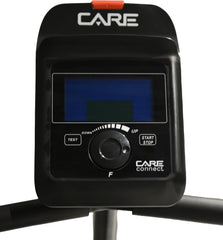 CARE FITNESS - Velo d'appartement - Cardio Master Connecté - Réglable & Confortable - Pédales Sanglées - Résistance Magnétique - 21 Programmes