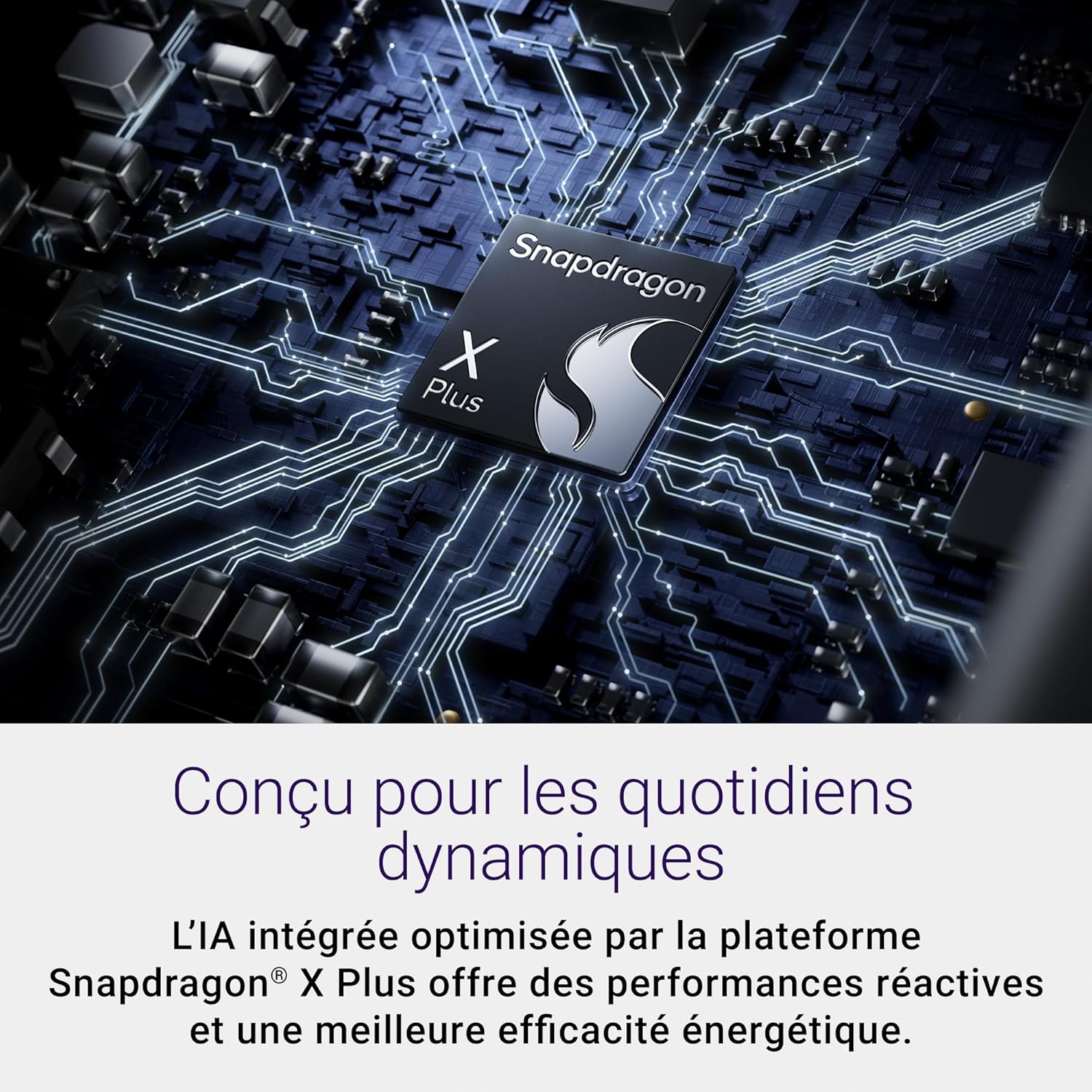 Dell Inspiron 14 (5441) Copilot+ PC Portable 14" Écran FHD+ 60 Hz Snapdragon X Plus 16 Go RAM 512 Go SSD Qualcomm Adreno Windows 11 Home Clavier rétroéclairé AZERTY - Gris Titane