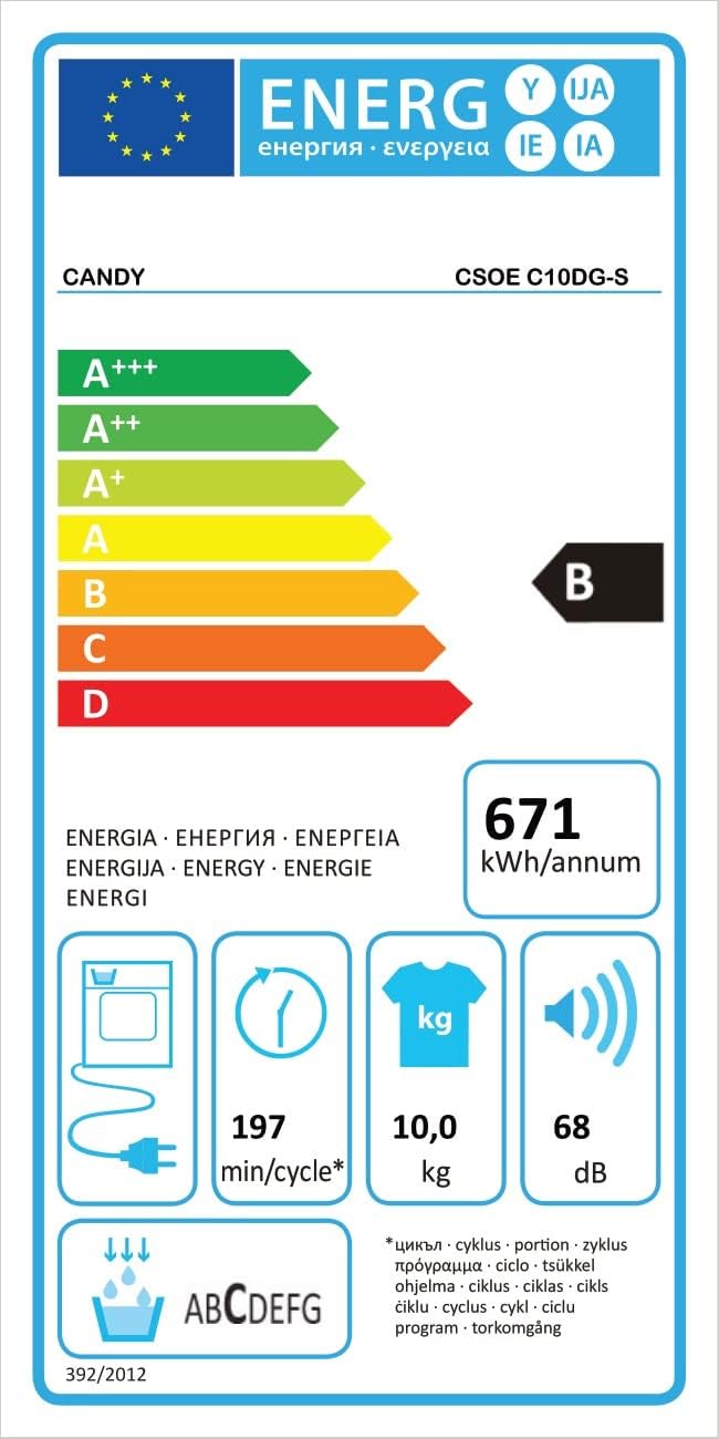 Sèche linge Condensation CSOEC10DG-S -