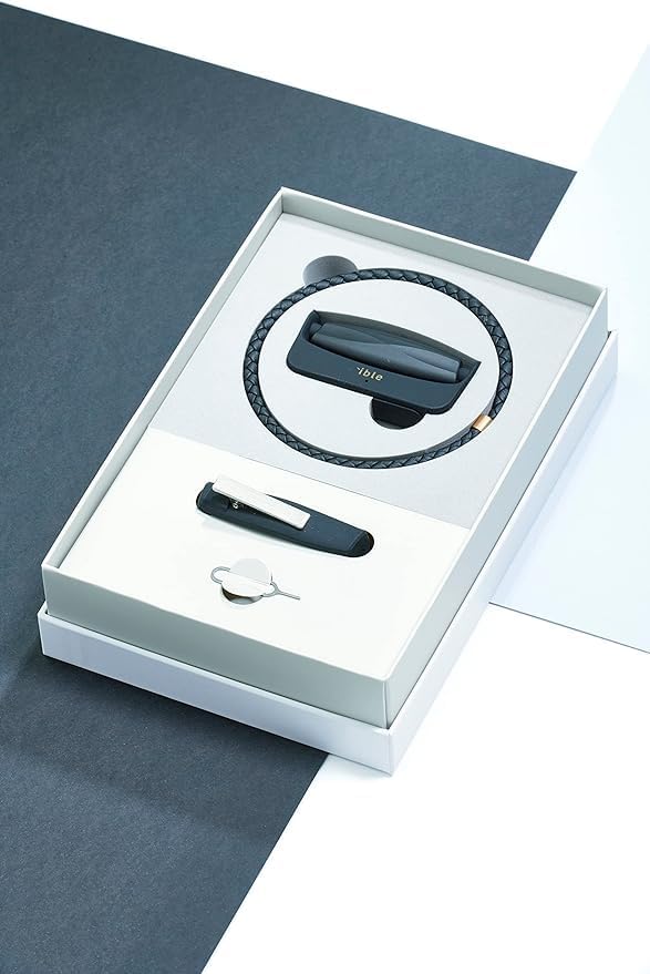 Airvida M1 Purificateur d'air ionique portable (Noir) | Collier en titane (50cm) | Rechargeable par USB | Pour le quotidien et en voyage