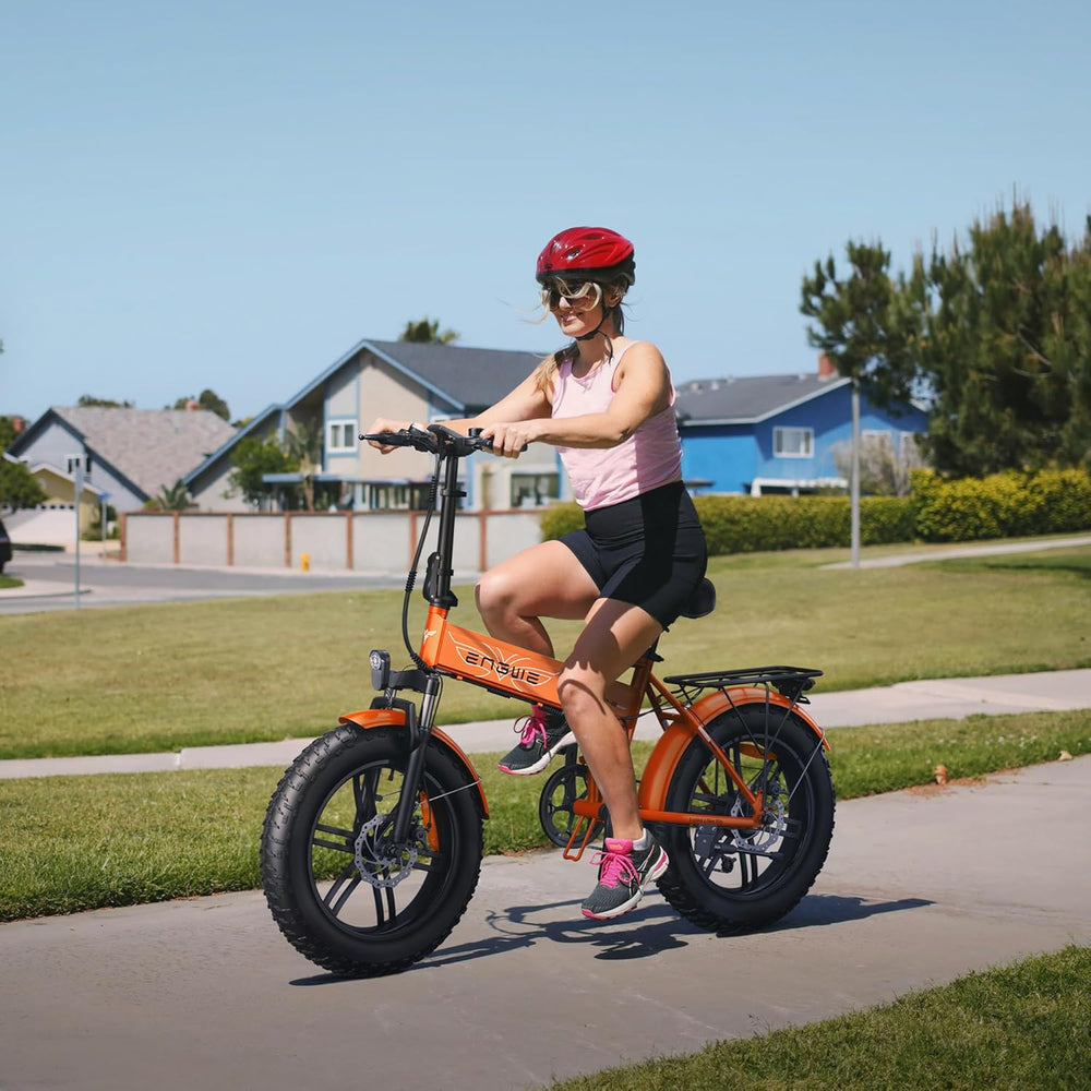 ENGWE Vélo Électrique Pliable, Batterie 48V 13Ah Amovible, Autonomie de 50-120 km，20'' ×4.0'' Fat Tire 7-Speed E-Bike for Any Terrain