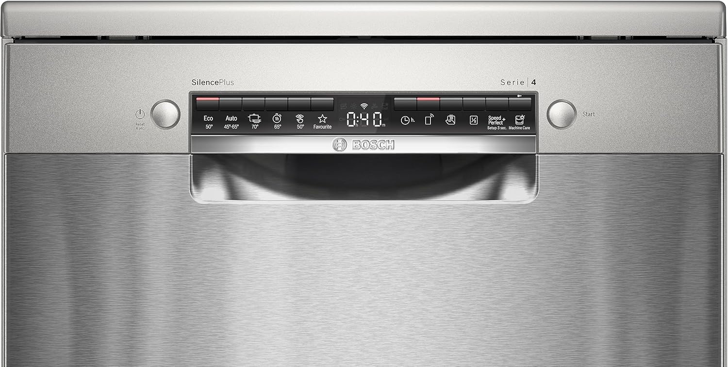 SMS4EMI01E - Série 4 - Lave-vaisselle Pose-libre - 60 cm - 14 couverts - Silence Plus 42 dB - Inox -