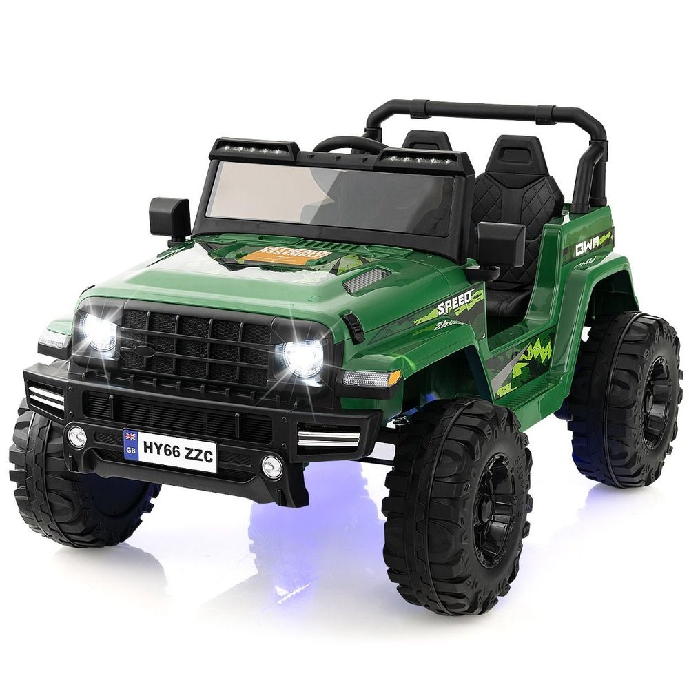 24V Voiture lectrique 2 Places Enfants avec Tlcommande 2,4G Musique LED Dmarrage Lent 2 Vitesses Charge 35kg pour 3-8 Ans+ Rouge/Rose/Vert -