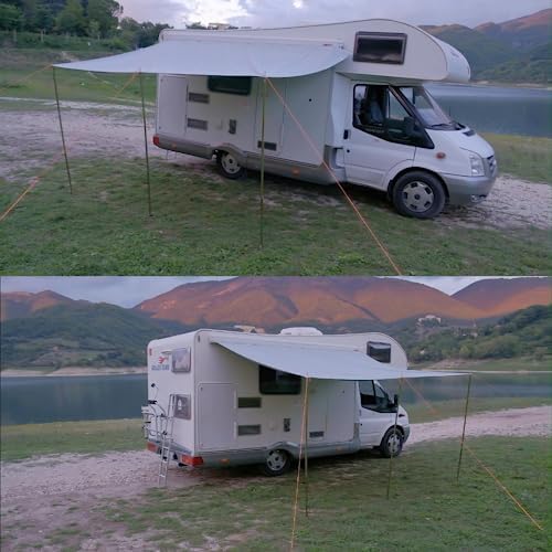 Unikka Comfort Pare-Soleil pour Caravane Camping-Car Compatible avec Thule Fiamma (400 * 240cm)