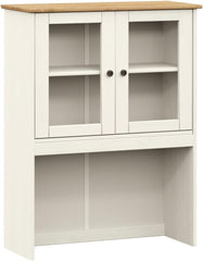 vidaXL Dessus de Commode Vigo Blanc 78x30x100 cm Bois Massif de pin, étagère supérieure de Commode, Dessus de Commode de Cuisine, Rangement de Cuisine