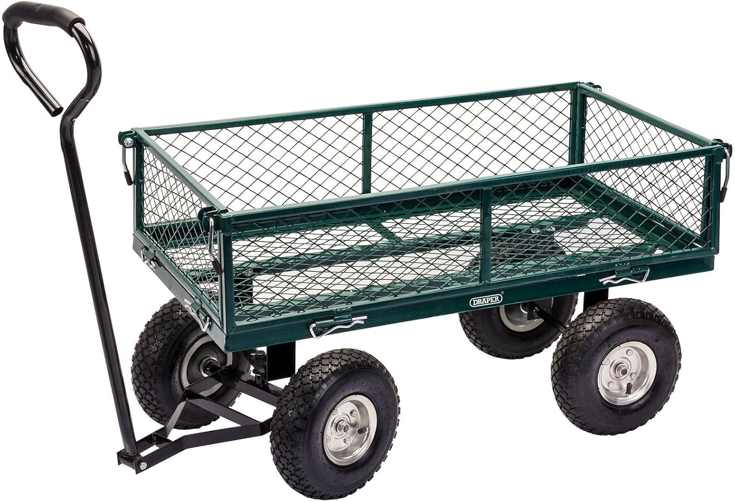 Draper Chariot de Jardin en Acier grillagé Vert,200kg