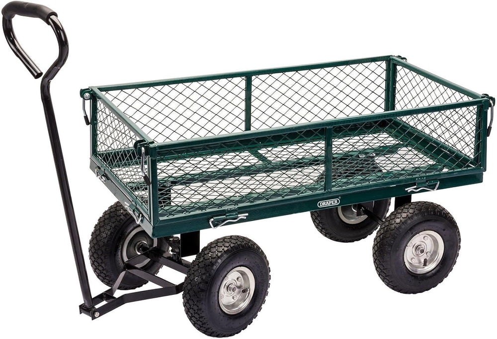 Draper Chariot de Jardin en Acier grillagé Vert,200kg
