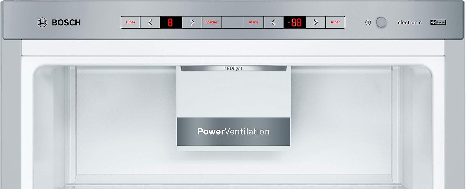 Bosch KGE398IBP - Série 6, Réfrigérateur combiné pose-libre, 201 x 60 cm, Inox anti trace de doigts