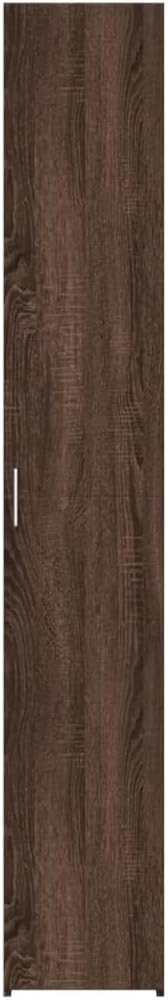 vidaXL Buffet Haut chêne Marron 30x42,5x185 cm Bois d'ingénierie, Buffet, Armoire de Rangement, Panneau latéral, Armoire, Armoire latérale