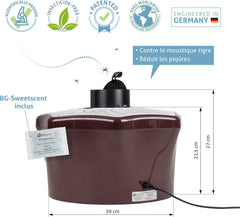 Piège Extérieur Anti-Moustiques & Moustiques Tigres | Efficace Contre Les Moustiques Tigres | Attractif 2 Mois Inclus | Piège Electrique BG-MOSQUITAIRE -