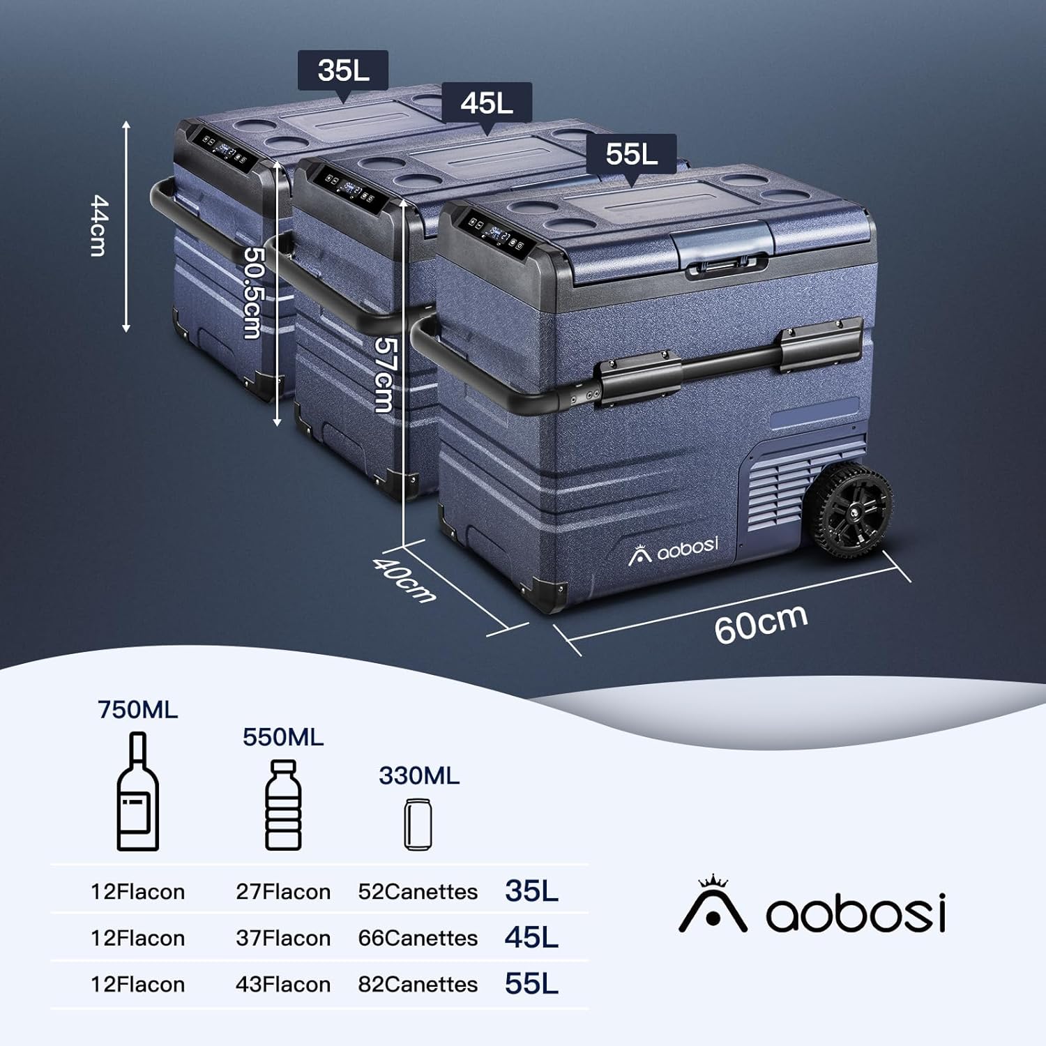 115L Glaciere Electrique Double Zone,Glaciere a Compression WiFi APP,12 V/24 V et 100-240 V Frigo Camping,-20 鈩 20 鈩pour Voiture,Camion,Bateau,Camping,Car,Caravanes,Voyageant,Maison