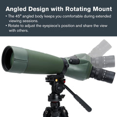 Celestron 52304 Regal M2 Longue-Vue 65ED, Vert