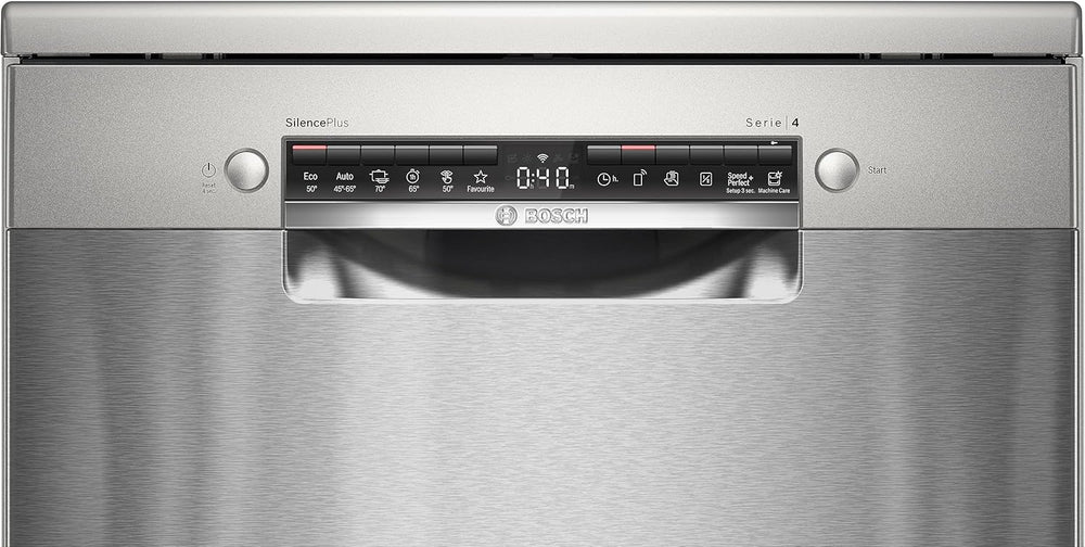 SMS4EMI01E - Srie 4 - Lave-vaisselle Pose-libre - 60 cm - 14 couverts - Silence Plus 42 dB - Inox -