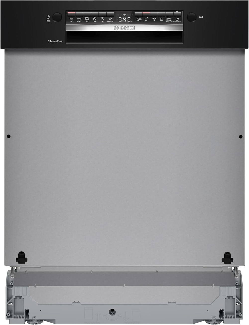 Bosch SMI4HCB19E, Série 4, Lave-vaisselle encastrable, 60cm, 14 couverts, Silence Plus 42 dB, Bandeau noir