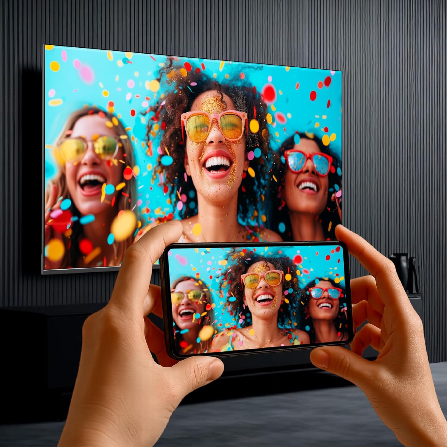 DYON Smart 32 VX Téléviseur 80 cm (32 pouces) (HD Smart TV, HD Triple Tuner (DVB-C/-S2/-T2), App Store, Prime Video, Netflix, YouTube, DAZN, +), Noir