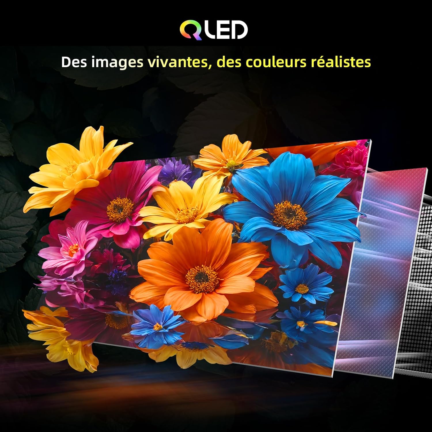 CHIQ L32QM9G 32 Pouces (80 cm) FHD Smart Téléviseur QLED HDR10 Google TV Google Assistant Tuner Triple Dolby Audio DBX-TV Chromecast intégré HDMI USB sans Cadre en Métal Noir