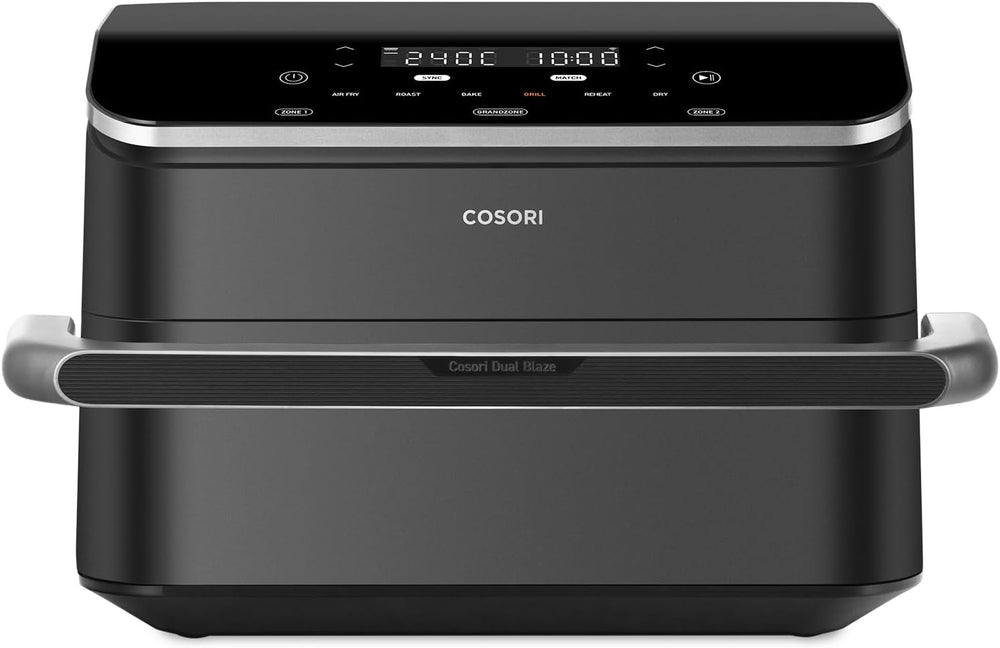 COSORI Air Fryer 10L Twinfry,Dual Zone Avec Sparateur Amovible,Capacit Flexible de 10L,Friteuse sans Huile 6-en-1,35鈩240鈩66% d'nergie en Moins,Livre de Recettes et Application