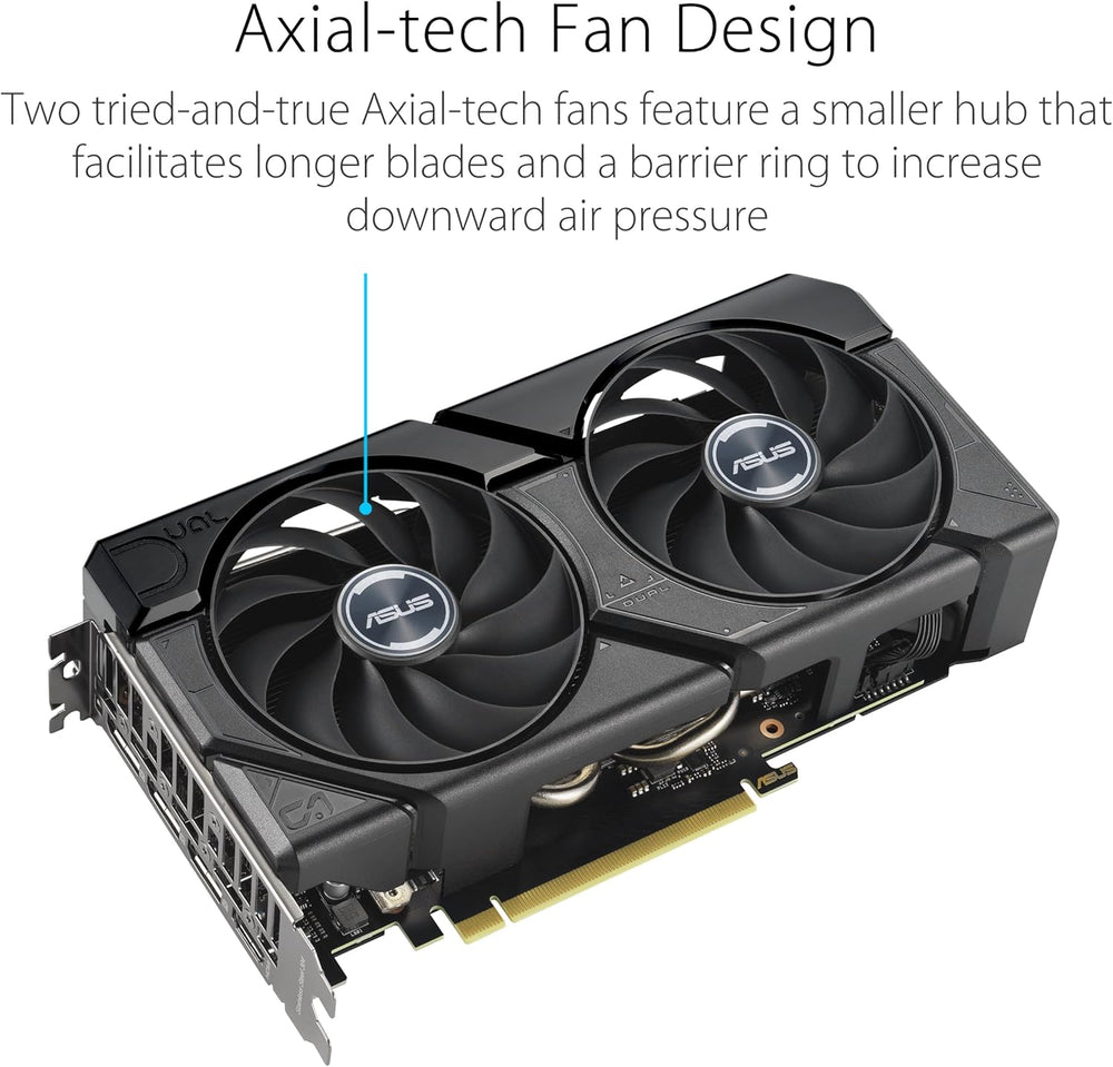 ASUS GeForce RTX 4060 TI Dual Evo 8G OC Carte Graphique de Jeu – Horloge Boost 2595 MHz GDDR6X PCIe Gen 4 DLSS 3 3X DP v 1.4a HDMI 2.1a (Prend en Charge 4K et 8K HDR)