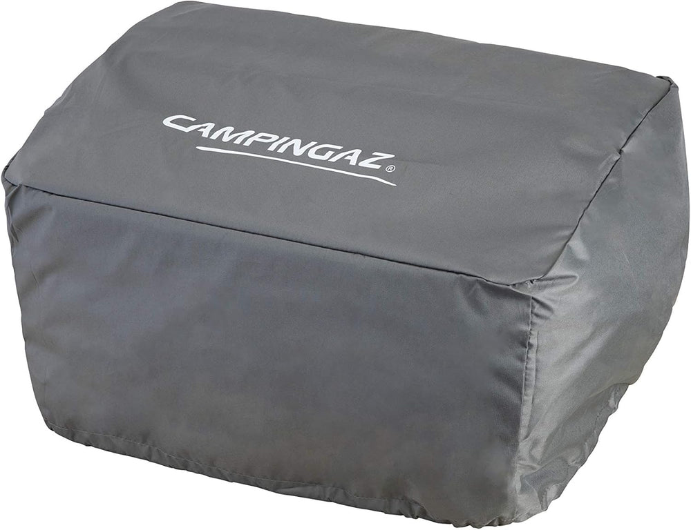 Attitude2go,Barbecue de Table  Faible fume,BBQ Portable, Couvercle,thermomtre,et Grille en Fonte,Alimentation : Cartouche de gaz CV 470 Plus,Gris
