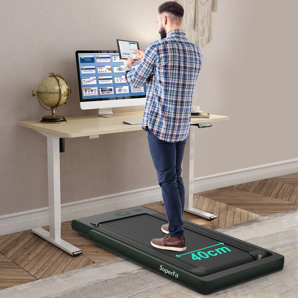 2 en 1 Tapis de Course Electrique Pliable 1 à 12 Km/H avec Haut-parleur Bluetooth Télécommande Moteur 0,75HP Vert/Blanc/Noir/Rouge/Or/Noir et Argenté/Bleu -