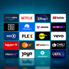 DYON Smart 32 VX Téléviseur 80 cm (32 pouces) (HD Smart TV, HD Triple Tuner (DVB-C/-S2/-T2), App Store, Prime Video, Netflix, YouTube, DAZN, +), Noir