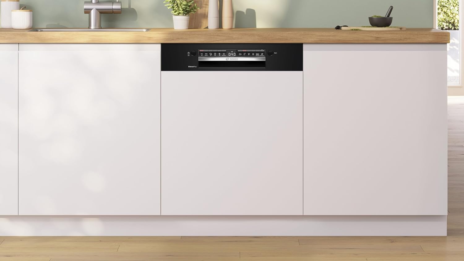 Bosch SMI4HCB19E, Série 4, Lave-vaisselle encastrable, 60cm, 14 couverts, Silence Plus 42 dB, Bandeau noir
