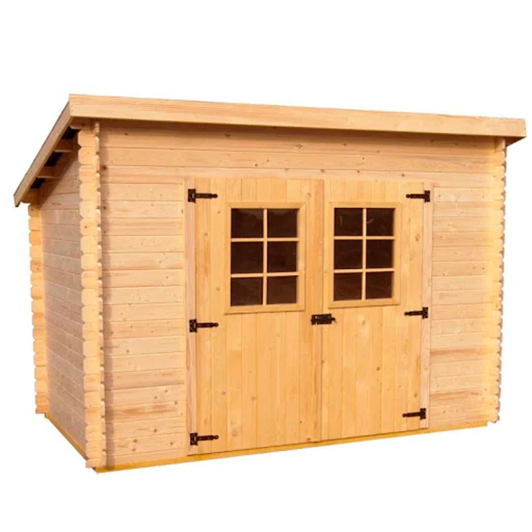 Casetta di Legno 300 x 184 cm Tettoia Monopendenza senza Pavimento -