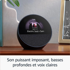 Echo Spot 2024 Noir Assistant vocal connect -