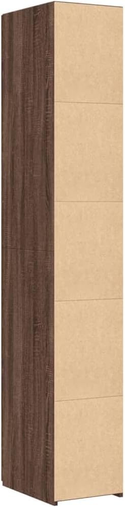 vidaXL Buffet Haut chêne Marron 30x42,5x185 cm Bois d'ingénierie, Buffet, Armoire de Rangement, Panneau latéral, Armoire, Armoire latérale