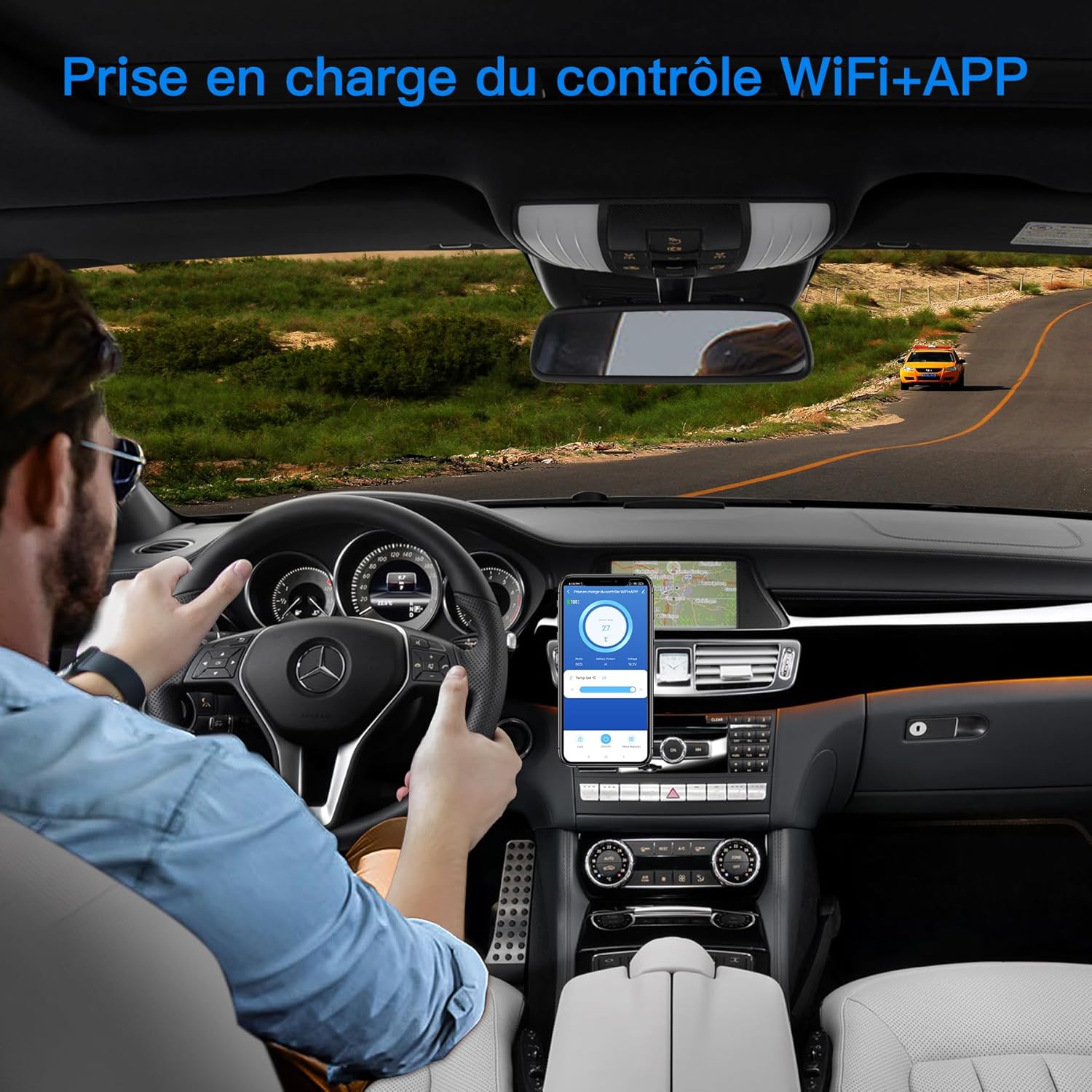 115L Glaciere Electrique Double Zone,Glaciere a Compression WiFi APP,12 V/24 V et 100-240 V Frigo Camping,-20 鈩 20 鈩pour Voiture,Camion,Bateau,Camping,Car,Caravanes,Voyageant,Maison
