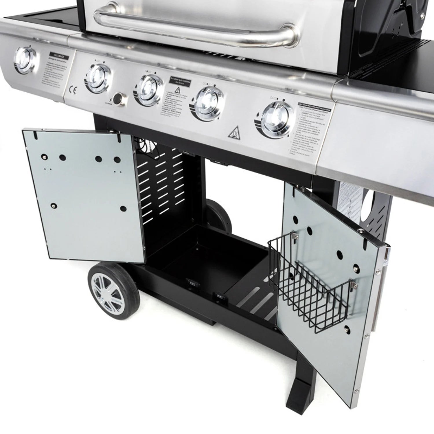 Barbecue au gaz BRISBANE - 4 brûleurs 14kW + réchaud Somagic -