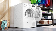 Bosch WTH8300DFR, Série 4, Sèche linge, Pompe à chaleur, 8 kg, Blanc