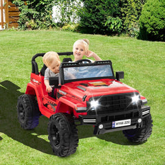 24V Voiture lectrique 2 Places Enfants avec Tlcommande 2,4G Musique LED Dmarrage Lent 2 Vitesses Charge 35kg pour 3-8 Ans+ Rouge/Rose/Vert -