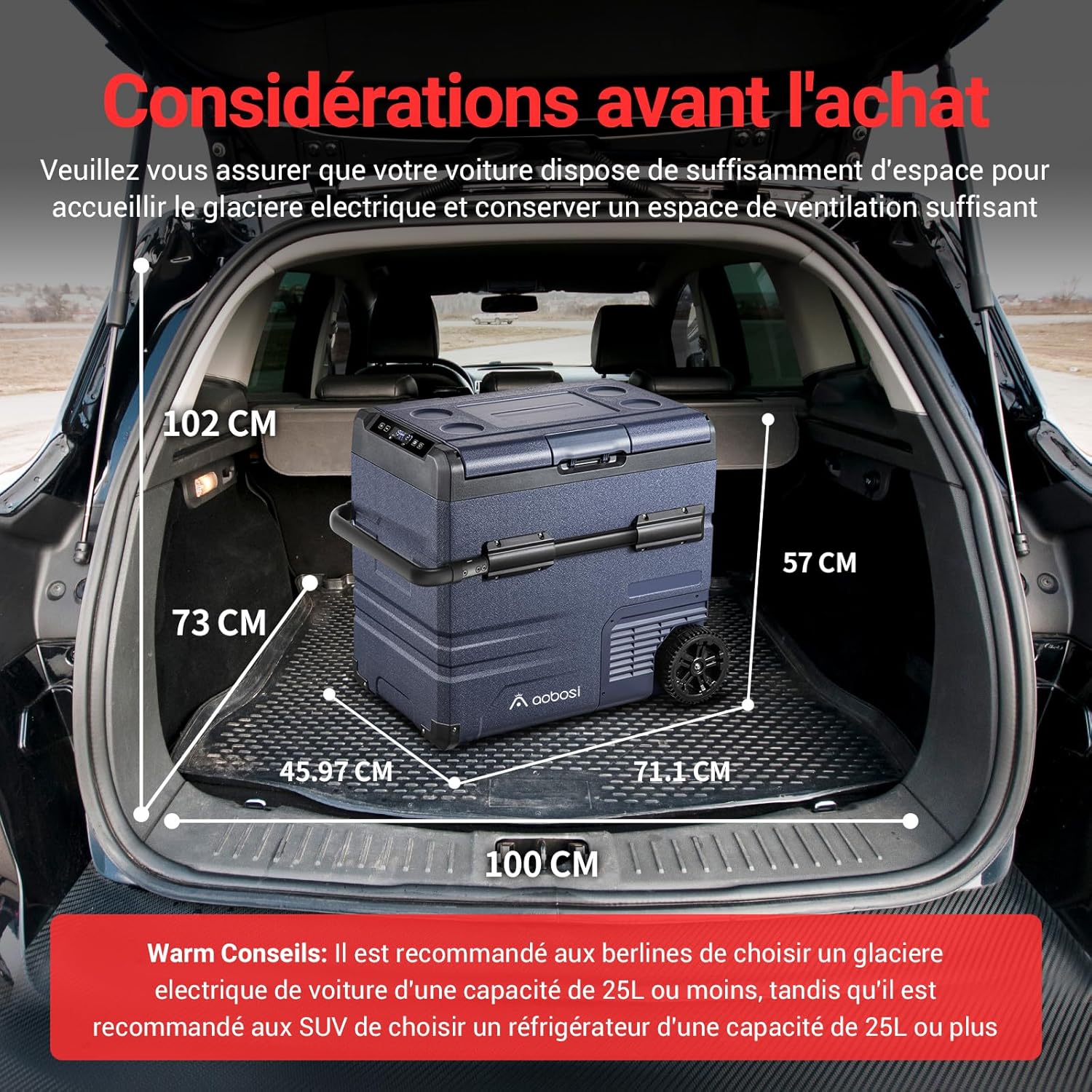 115L Glaciere Electrique Double Zone,Glaciere a Compression WiFi APP,12 V/24 V et 100-240 V Frigo Camping,-20 鈩 20 鈩pour Voiture,Camion,Bateau,Camping,Car,Caravanes,Voyageant,Maison