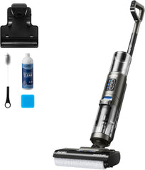 Eureka Rapidwash NEW430 Aspirateur Laveur sans Fil, 15000Pa, 0.8L/0.45L Double Réservoir pour Sols Durs et Poils d'Animaux, avec Navigation Vocale, Auto Nettoyage et Séchage