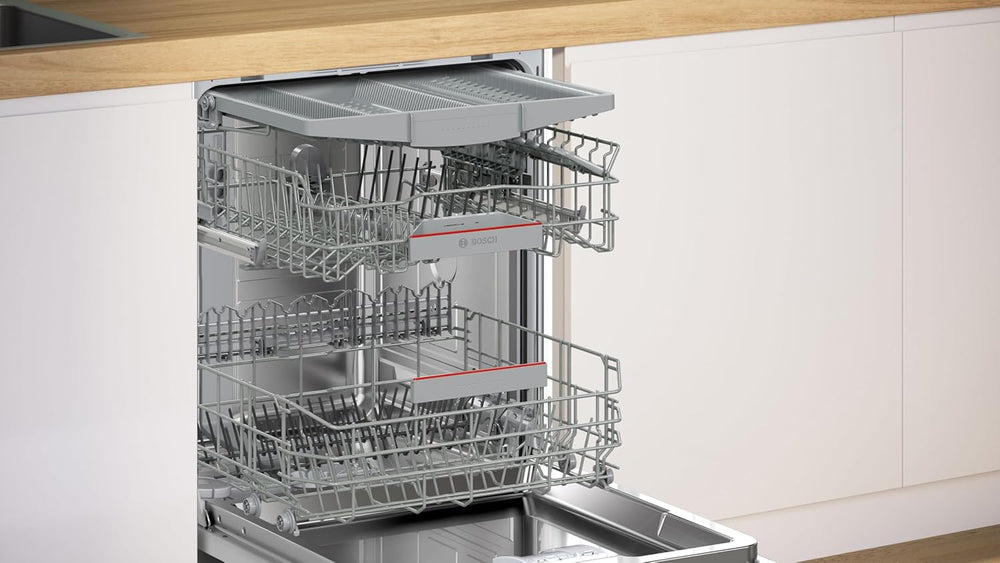 Bosch SMI4HCB19E, Série 4, Lave-vaisselle encastrable, 60cm, 14 couverts, Silence Plus 42 dB, Bandeau noir