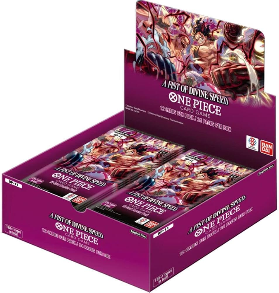 Bandai JCC One Piece : A Fist of Divine Speed (OP-11) Booster Display - Jeu de cartes à collectionner à partir de 6 ans - 2 joueurs - 15 minutes de temps de jeu ou plus
