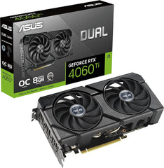 ASUS GeForce RTX 4060 TI Dual Evo 8G OC Carte Graphique de Jeu – Horloge Boost 2595 MHz GDDR6X PCIe Gen 4 DLSS 3 3X DP v 1.4a HDMI 2.1a (Prend en Charge 4K et 8K HDR)